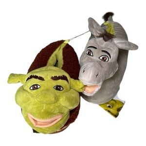 NEW! Shrek and Donkey Men’s 3D Plush Slippers Size 9/10